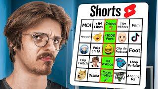 J’ai joué au Bingo Youtube Shorts… (presque impossible)