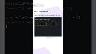 Array from() Method | #array #javascript