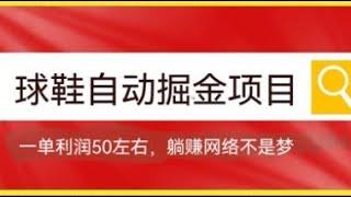 球鞋自动变现，一单50利润，躺赚不是梦