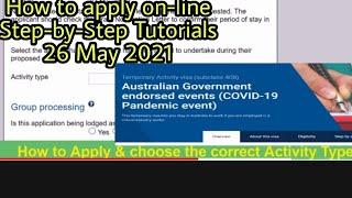 Covid Visa:How to apply COVID-19 Pandemic Event Visa Subclass 408 #australiavisa