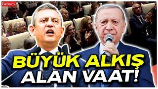 Özgür Özel’den büyük alkış alan vaat! Erdoğan’a olay yanıt!