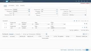 Posting General Journal Entries SAP S/4HANA Cloud 2011