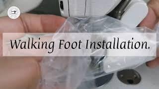 Walking Foot Installation on a Single Stitch Lockstitch Industrial Machine