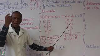 Aula de Matemática da 6ª Classe-máximo divisor comum (m.d.c) de dois números