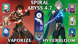 Gaming Vaporize & Alhaitham Hyperbloom. Spiral Abyss 4.7. Genshin Impact 4.7