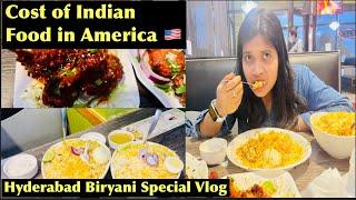 Cost of Hyderabadi Biryani in USA |Cost of Indian Food in America| Hindi Video| Sujata the Explorer