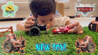 Tractor Tipping | NEW TRACTOR | Playing Toys with Christopher | Disney Pixar Cars