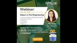 [SatLab Webinar Recording] Satsurv in Civil Engineering