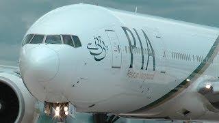 (HD) Boeing 777 - PIA - Extreme Close Up - Manchester Airport