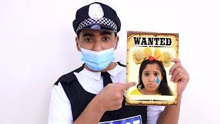 Shfa Pretend Play Funny Police Chase Story for Kids | Costume Dress Up Video for Children