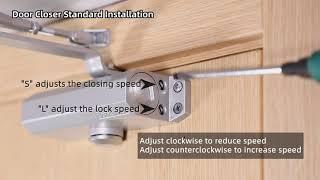 door closer standard installation