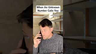 When An Unknown Number Calls You #shorts
