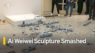 Chinese Artist Ai Weiwei's Sculpture Smashed at Italy Exhibition｜TaiwanPlus News