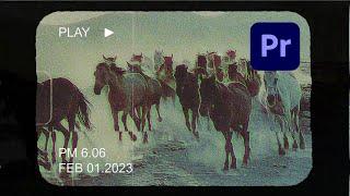 Free Vintage VHS Overlay for Premiere Pro – Authentic Film Grain Effect