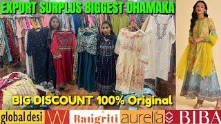 Cheapest Export Surplus | W Biba Aureila 100% Original | Kurti & Skd | WHOLESALE From Big Warehouse