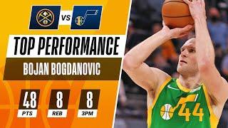 Bojan Bogdanovic DROPS 48 PTS in Jazz Home Victory! 