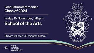 Ceremony Eight - York St John University Graduation, Friday 15th November 2024