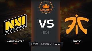 NaVi vs fnatic | Mirage | FACEIT Major London 2018