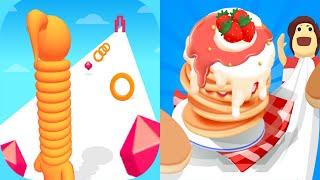 Long Neck Run VS Pancake Run - All Levels Android iOS Gameplay