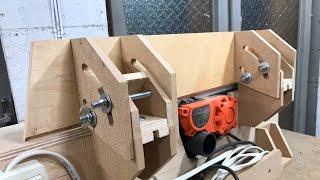 Homemade Tilting Fence for my cheap Benchtop Jointer from plywood