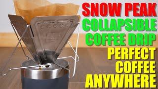 Snow Peak COLLAPSIBLE Coffee Drip - Simple Coffee Drip for ANY Occassion