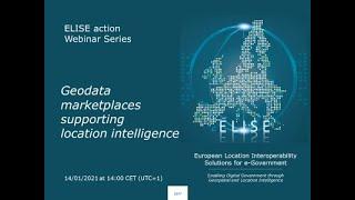 ELISE Webinar: Geodata marketplaces for location intelligence