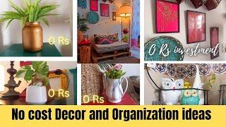 DIY Organization ideas for small spaces ll No Cost Decor and Organization ideas