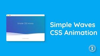 Simple CSS Waves Animation only with HTML & CSS - Live Coding | EL Creative Media