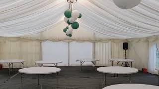 10m by 12m Classic marquee hire package