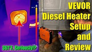 Vevor 5kw Diesel Heater Setup and Review.  This thing can put out the heat!