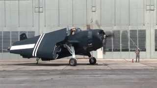 TBM Avenger Start Up and Take Off from Hagerstown Regional Airport, May 27, 2014