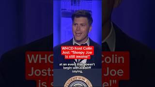 ‘Sleepy Joe is still awake’ jokes White House Correspondents’ Dinner host Colin Jost