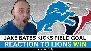 Detroit Lions Fan Reaction To Lions Win vs. Houston Texans | Jake Bates Late Field Goal Win