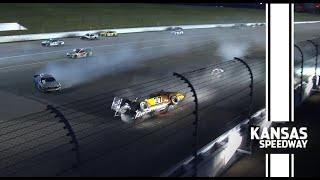 Big Wreck | Hard wreck for Ryan Preece following on-track block by Bell | NASCAR Cup Series