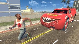 Franklin Attacked By a Horror Car In Indian Bike Driving 3D