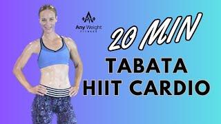 20 MIN TABATA HIIT CARDIO WORKOUT - NO EQUIPMENT