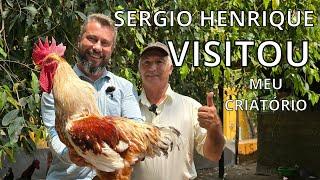 SÉRGIO HENRIQUE VISITANDO MINHA CHÁCARA E MINHA CRIAÇÃO DE GALINHA GSB BALÃO SERTANEJO