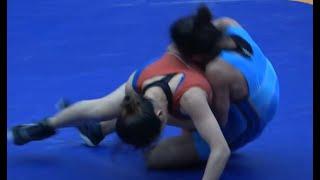 Vật Nữ, vatnu#wrestling Hạng 46 kg- D Thị Nga. Thanh Hóa +Ng Thị Huyền. Hà Nam.ベトナム女子レスリング..