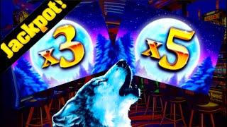 Landing the 15X On Timber Wolf Gold USING MY FREE PLAY! JACKPOT HAND PAY!