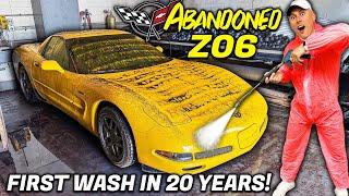 First Wash in 20 Years: Corvette Z06 ABANDONED w/ 21k Original Miles! | Satisfying Restoration