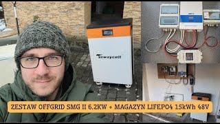 Test zestawu OFFGRID SMG II 6.2kW + magazyn LiFePo4 TEWAYCELL 15kWh 48V. Już teraz możesz zamówić!