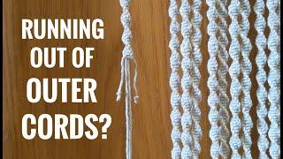 MACRAME TUTORIAL: ADD OUTER CORDS QUICK & EASY