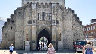  SOUTHAMPTON OLD TOWN WALKING TOUR, MEDIEVAL CITY WALLS, BARGATE, MEDIEVAL MERCHANT'S HOUSE, 4KHDR