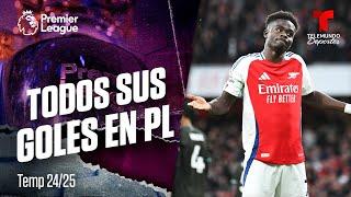 Los 50 goles de Bukayo Saka | Premier League | Telemundo Deportes