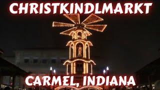 Carmel Christkindlmarkt - Indiana's German-Style Christmas Market Tour at Night