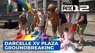 Portlanders celebrate Pride, break ground on Darcelle XV Plaza