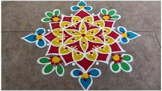 Margazhi Matham Special Rangoli Design / 2025 New Year Rangoli / Sashti Pooja / Kolam / Easy Mugulu