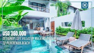 2-Bedroom Designer Loft Villa in walking distance to Pererenan Beach!