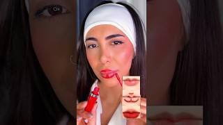 فقط با یه رنگ رژلب لباتو حجیم کن #میکاپ_صورت #رژلب #makeup #makeuptutorial #lipstick