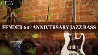 Fender 60th Anniversary Jazz Bass in Artic Pearl - Guitars In The Attic